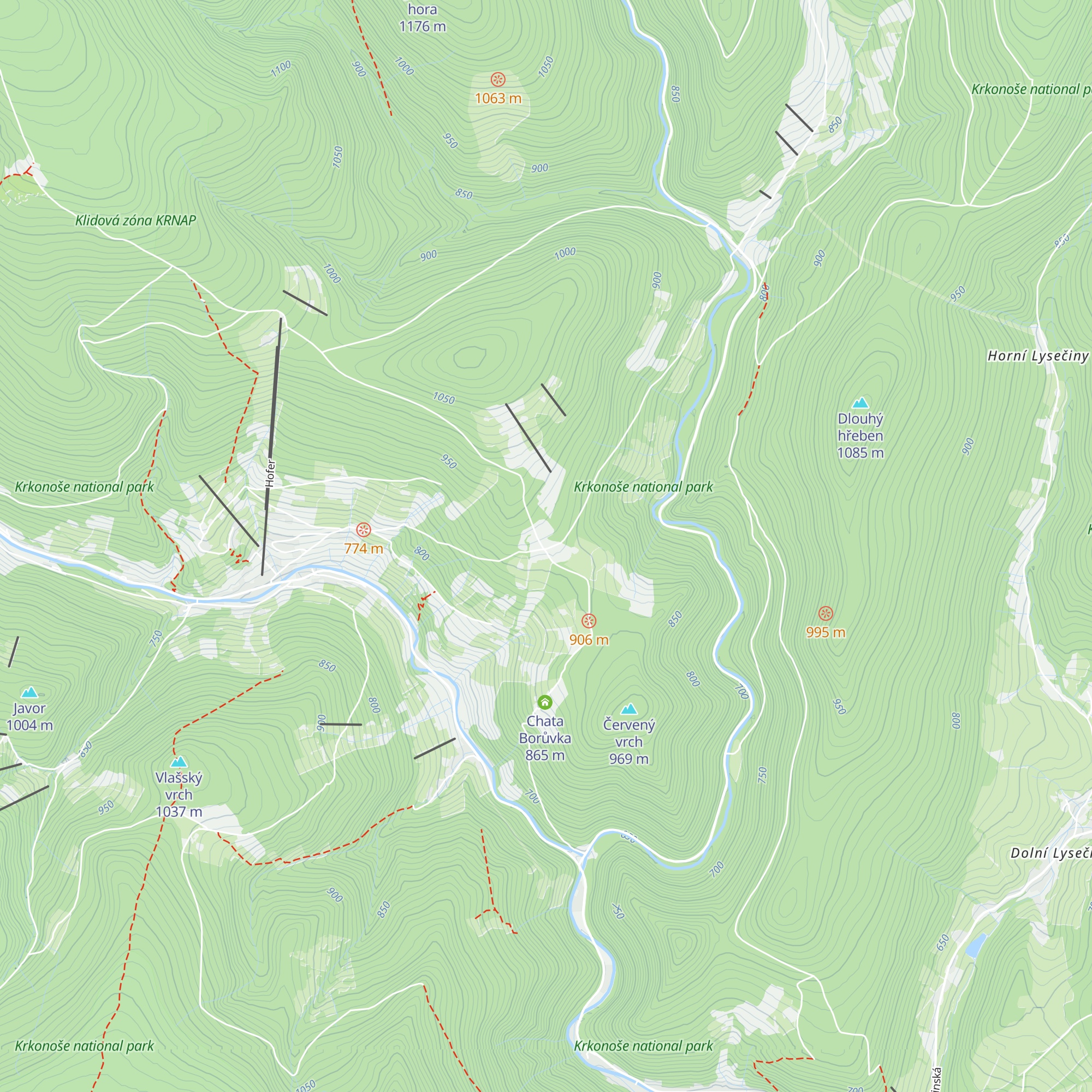 Hotel Bouda Jana map