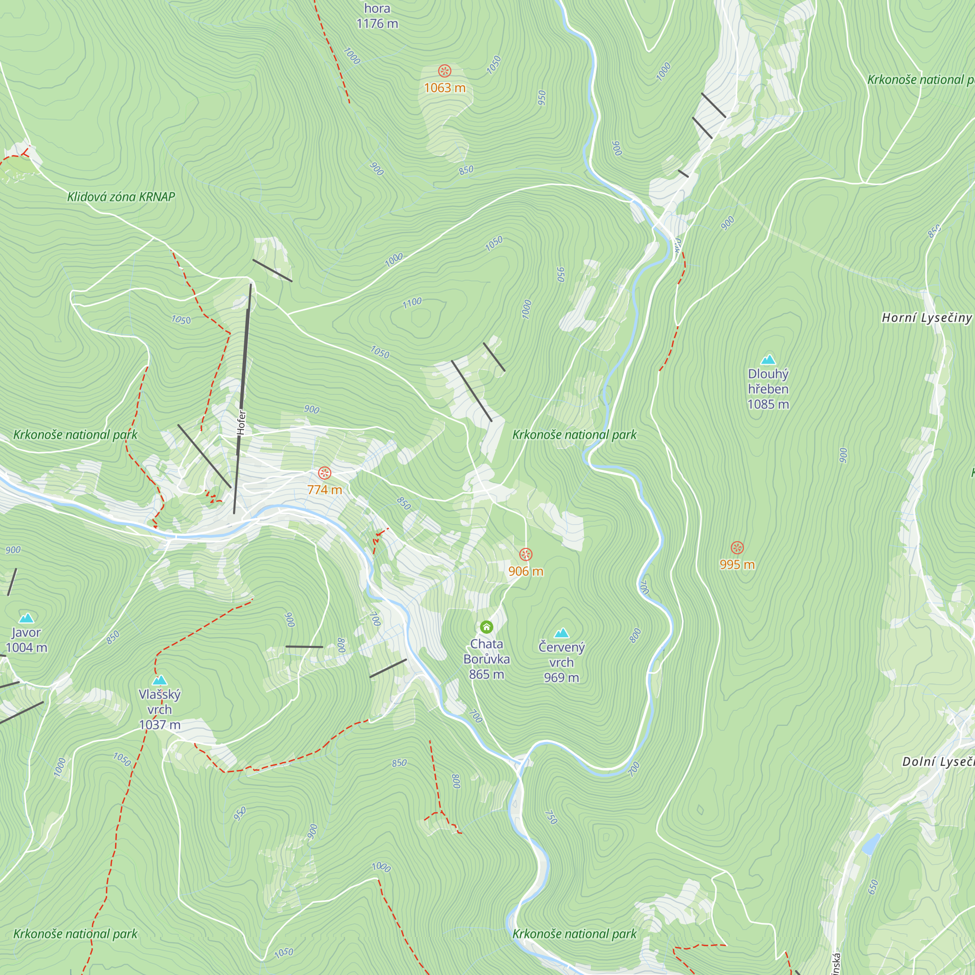 Hotel Bouda Jana map