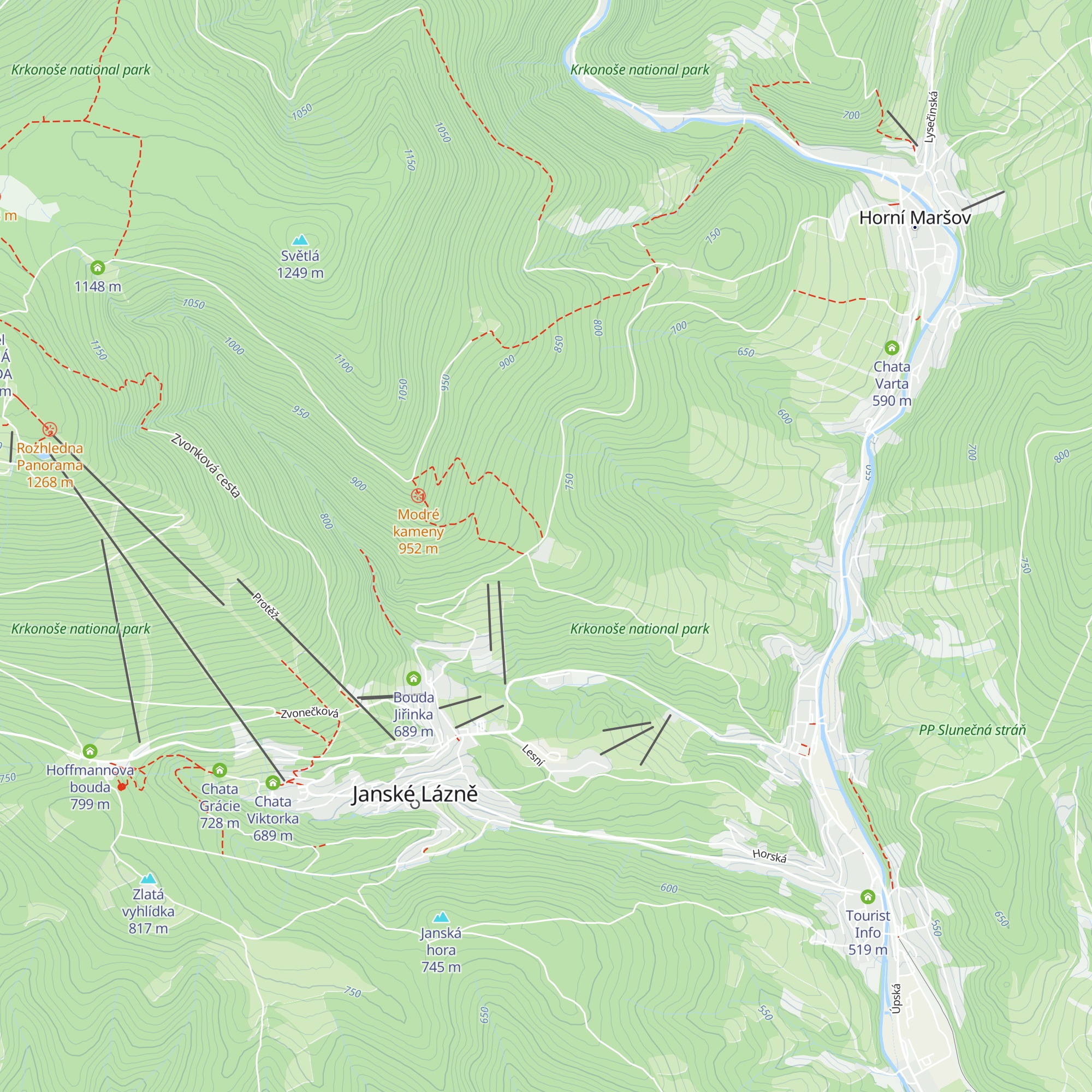 Penzion Modrokamenná bouda map