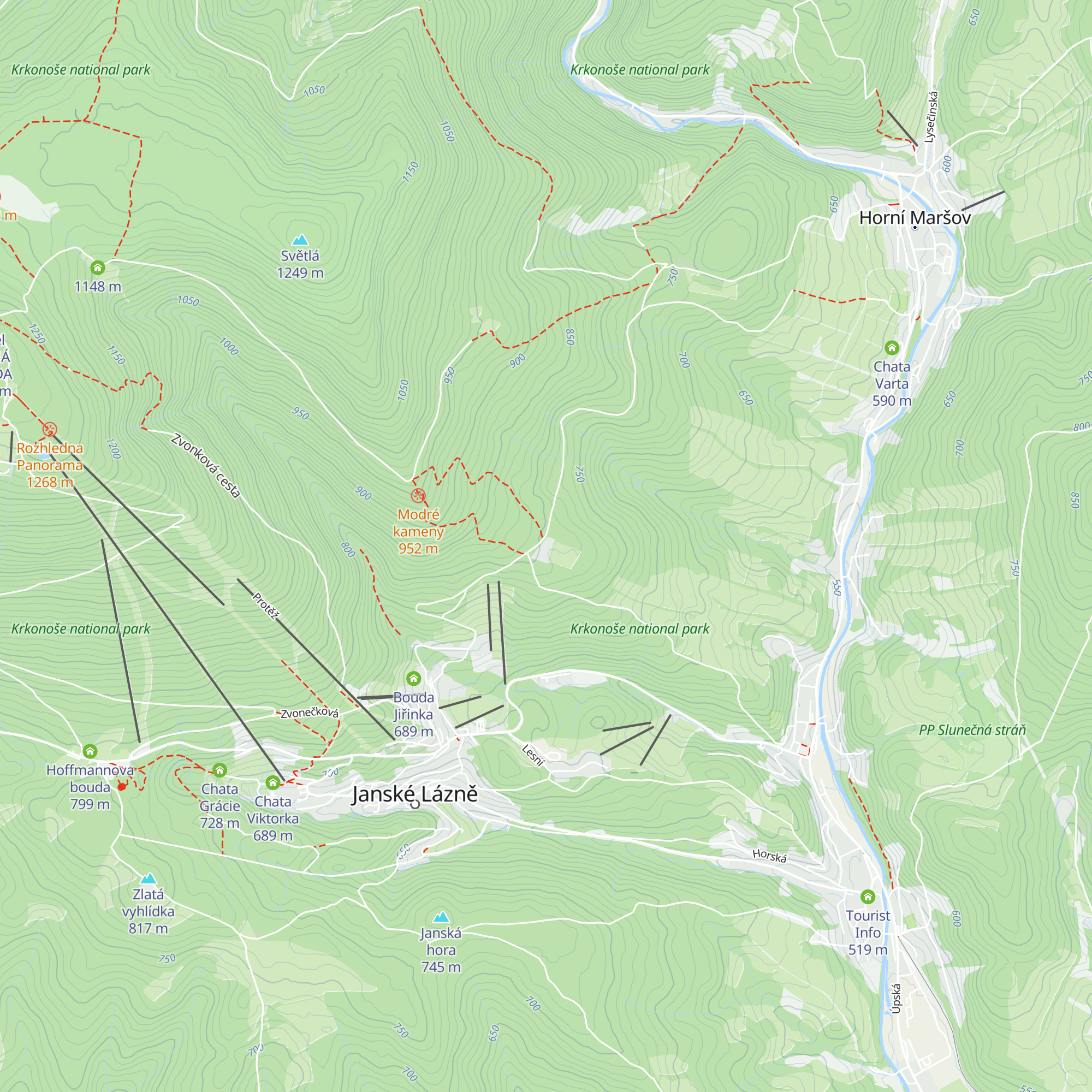 Penzion Modrokamenná bouda map