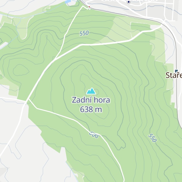 Map of Zadní hora