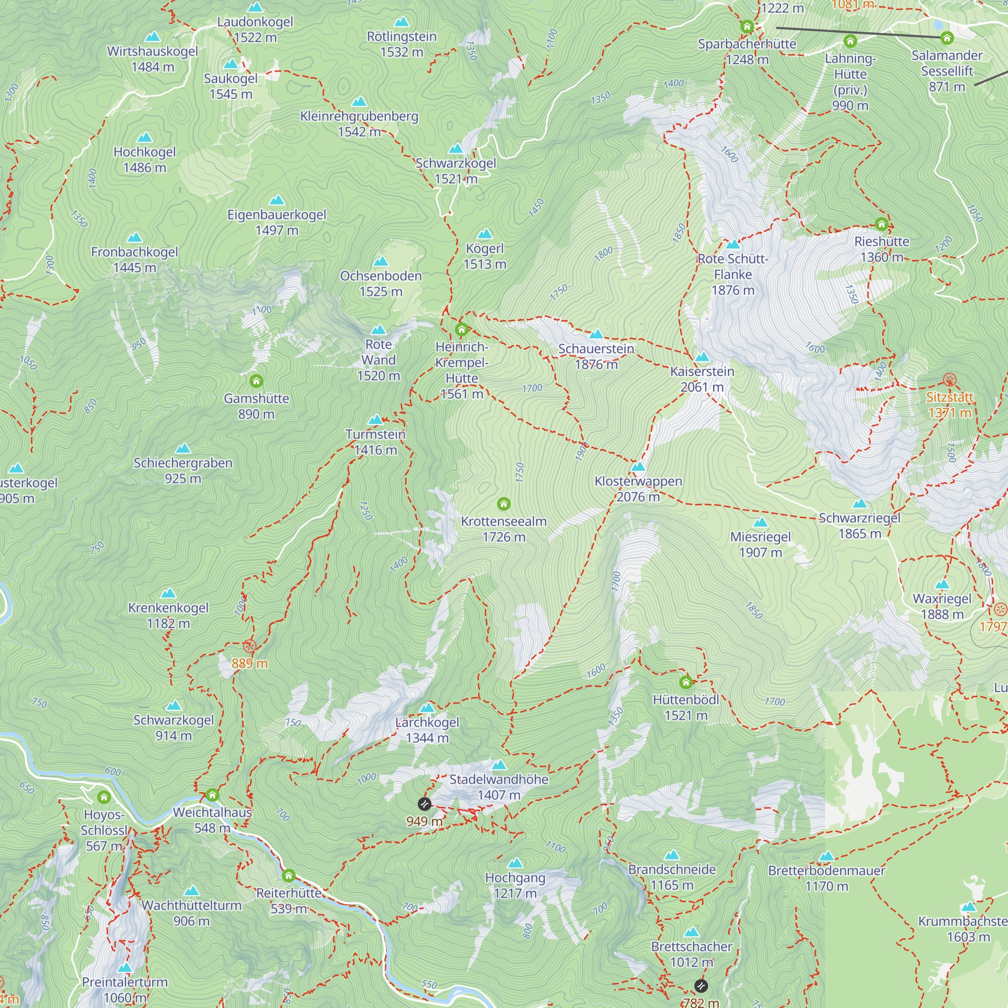 Krottenseealm map
