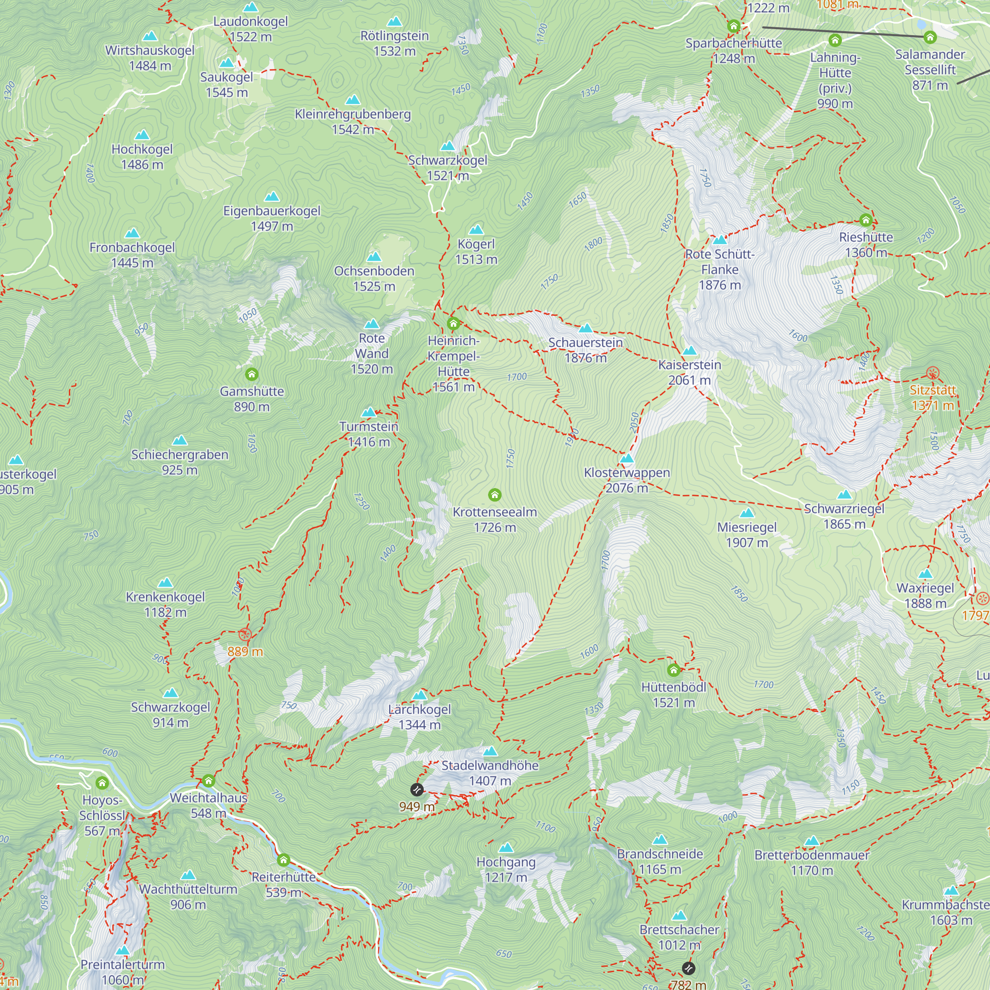 Krottenseealm map