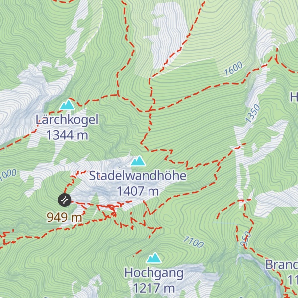 Map of Stadelwandhütte
