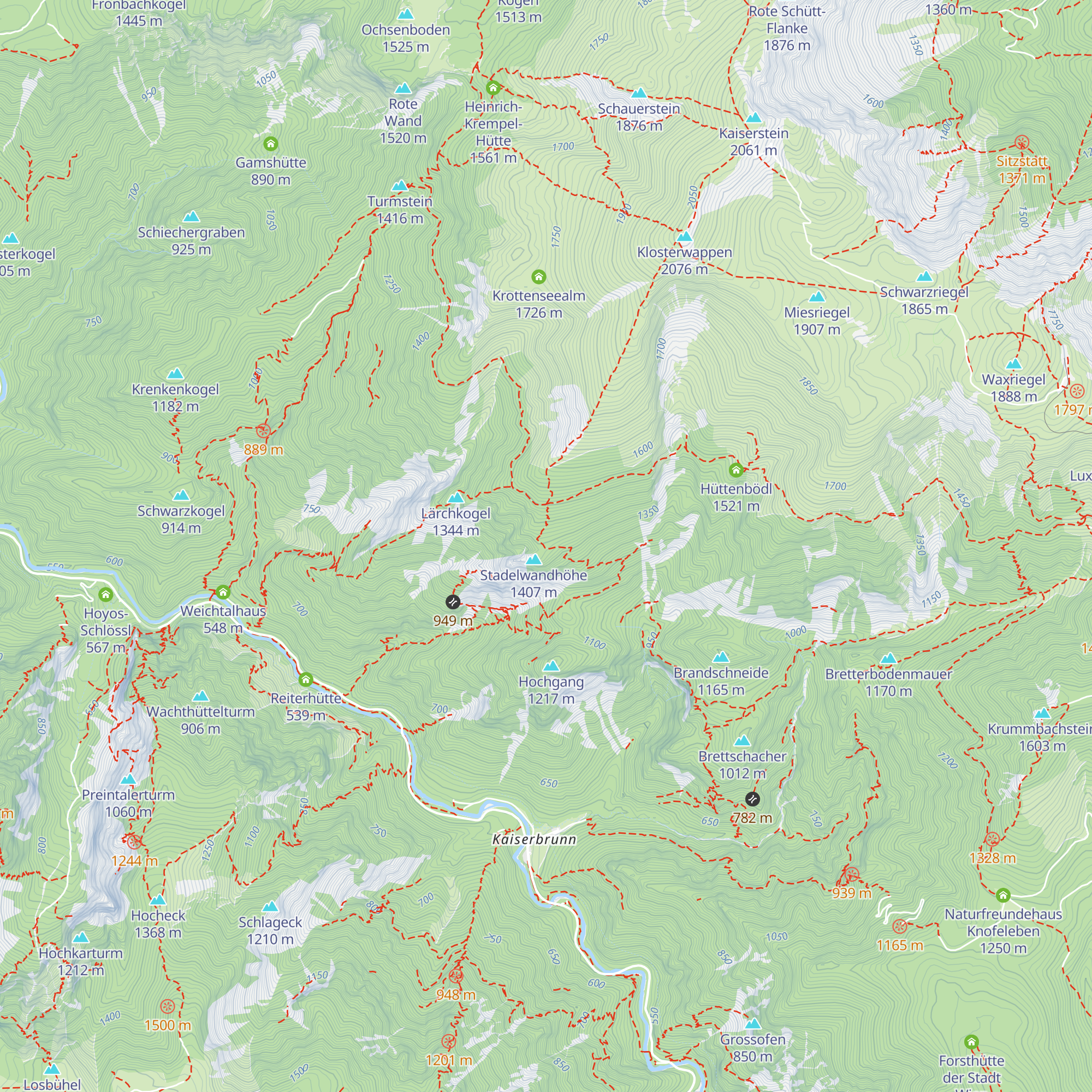 Stadelwandhütte map