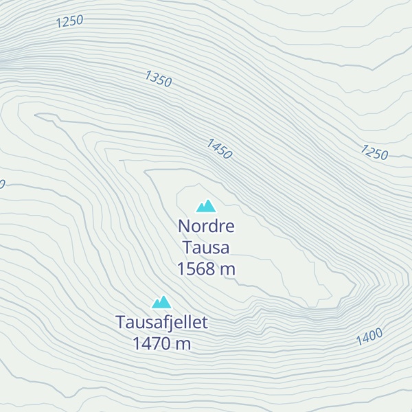 Map of Nordre Tausa