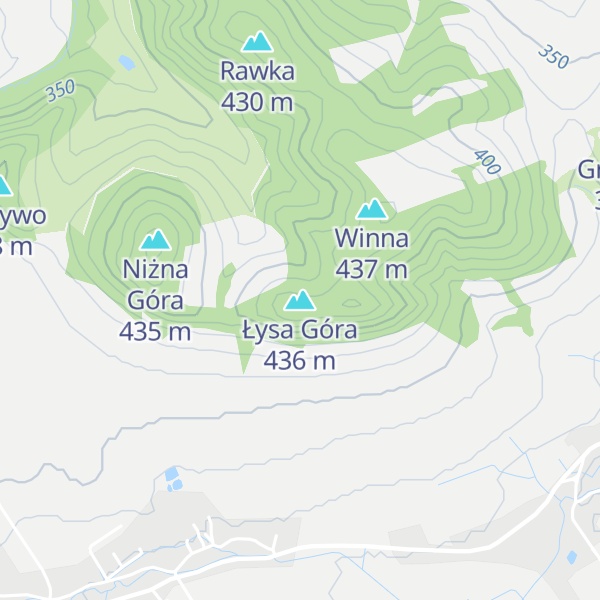 Map of Łysa Góra