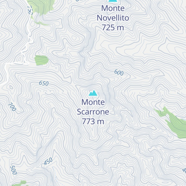 Map of Monte Scarrone