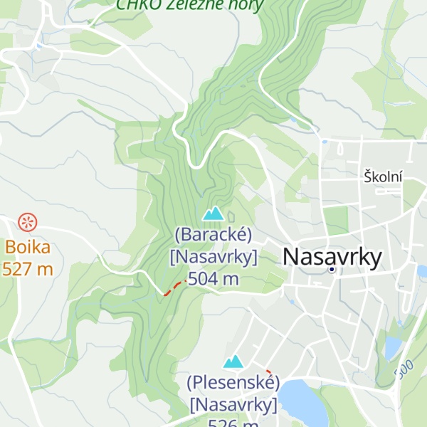 Map of (Baracké) [Nasavrky]