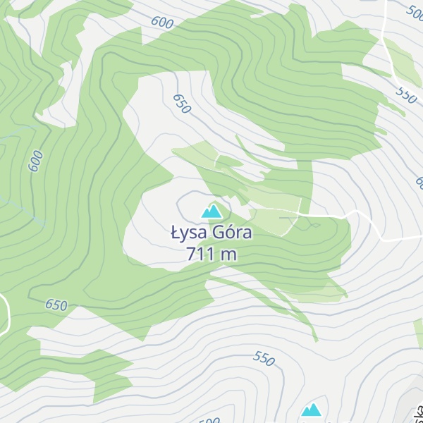 Map of Łysa Góra