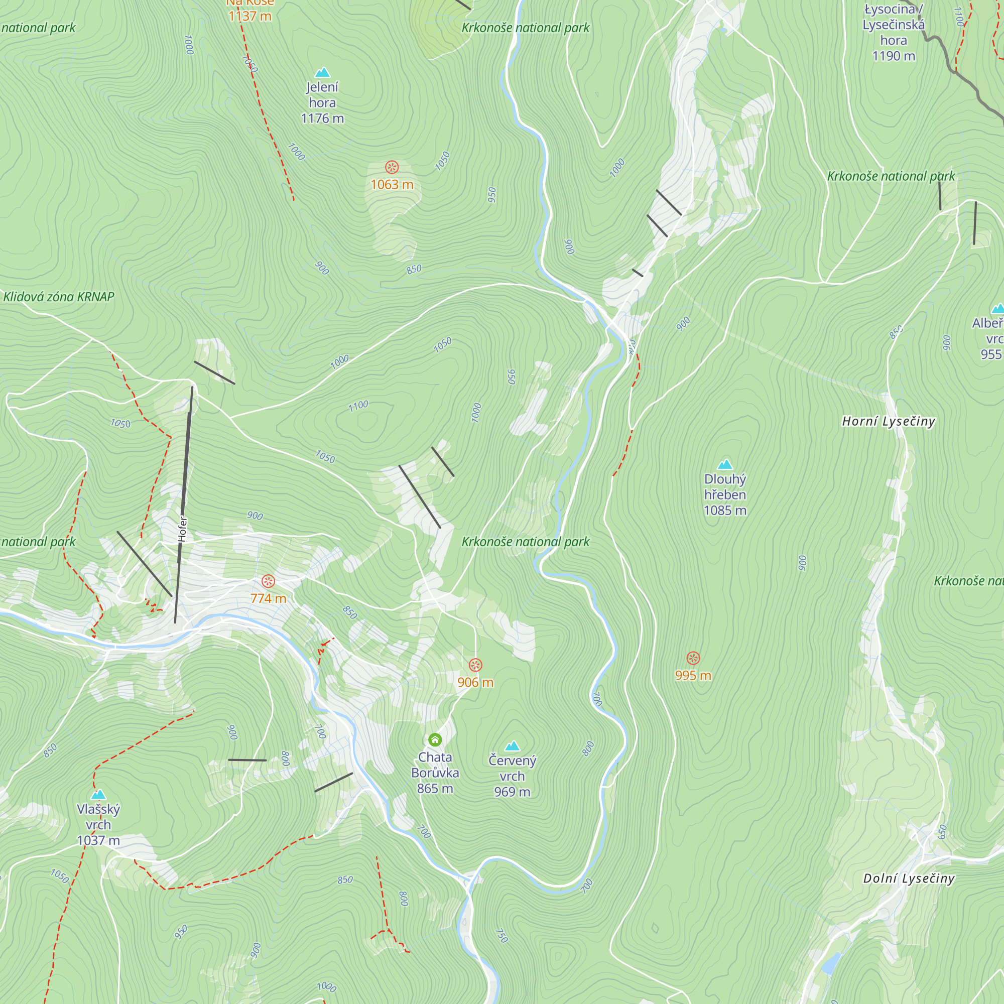 Chata Mamut map
