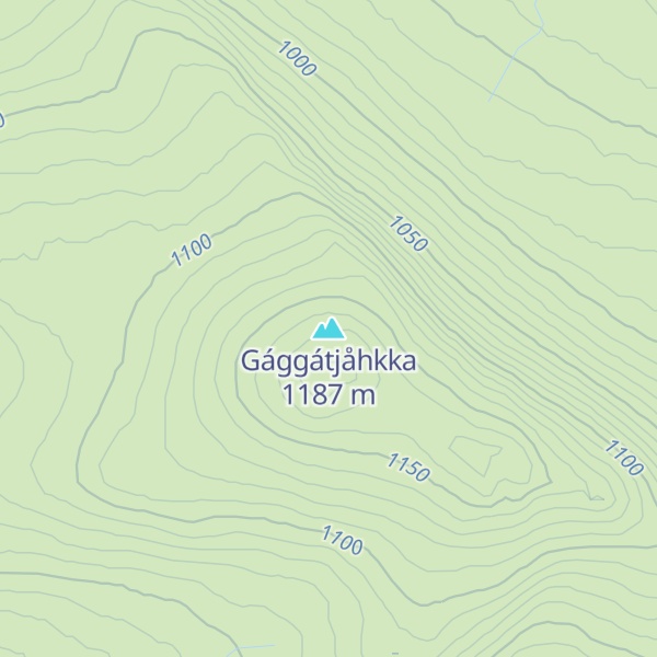 Map of Gággátjåhkka