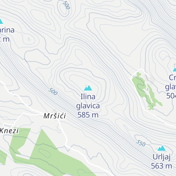 Map of Ilina glavica