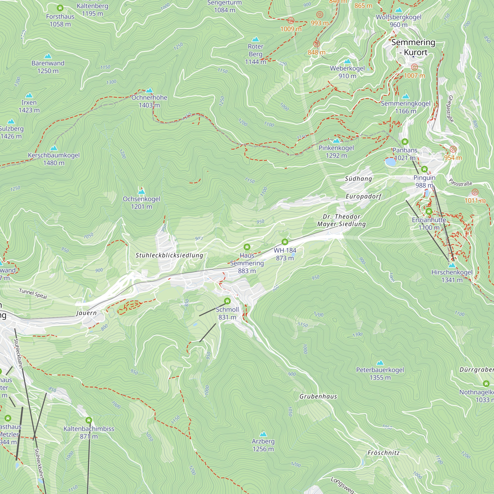 Haus Semmering map