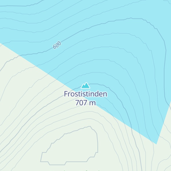 Map of Frostistinden