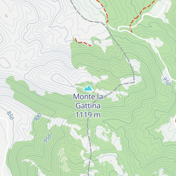 Map of Monte la Gattina
