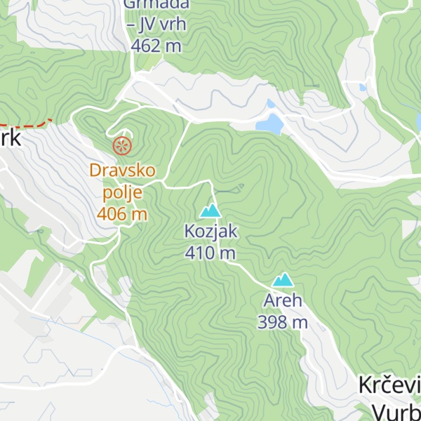 Map of Kozjak