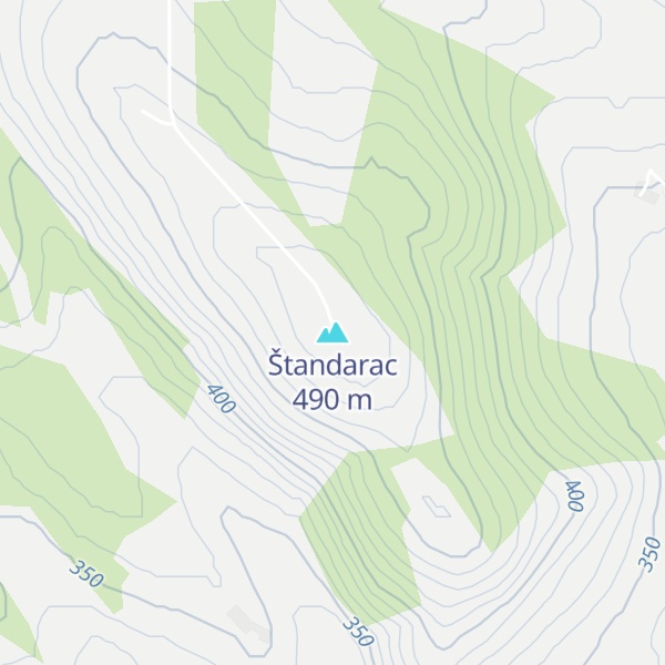 Map of Štandarac