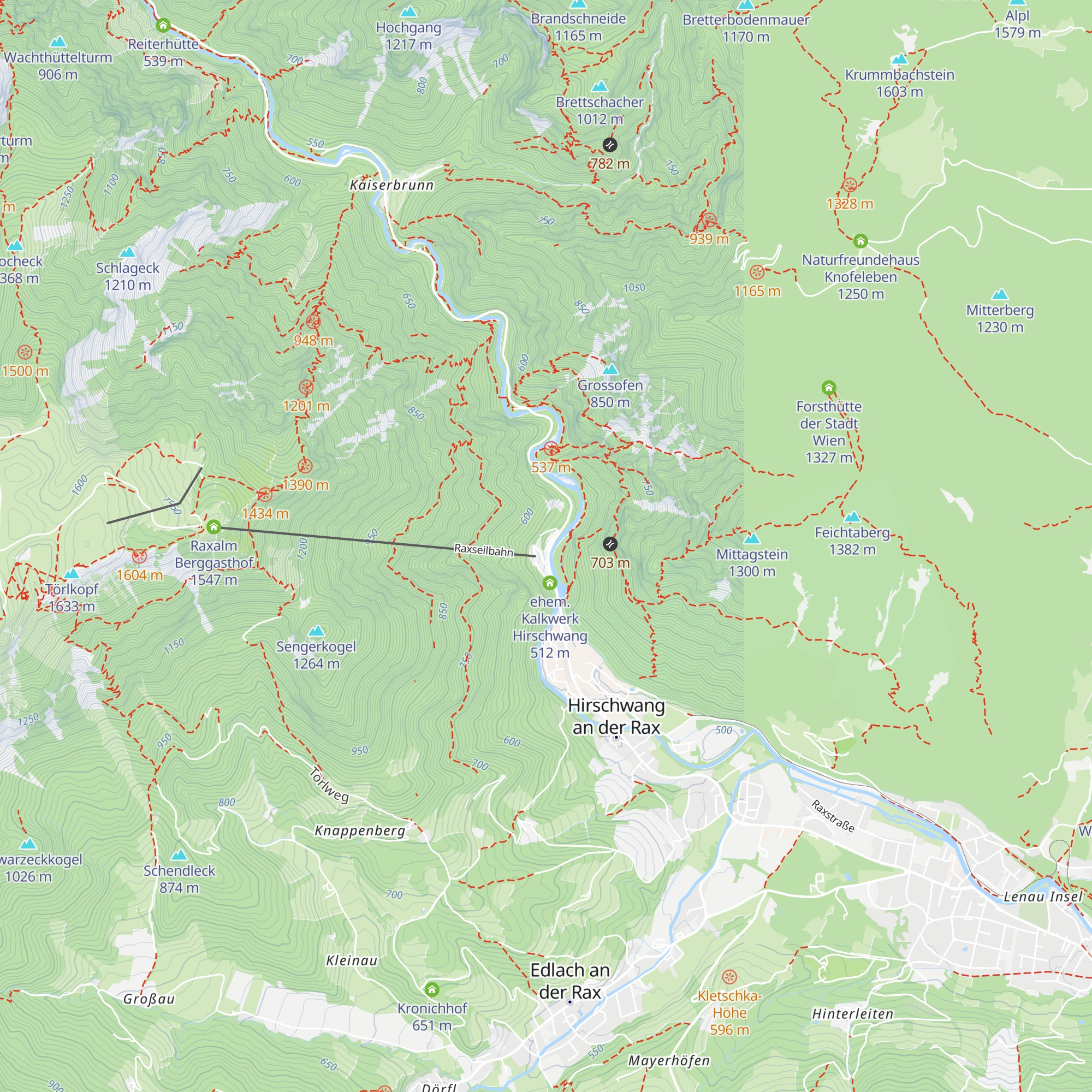 Rax Park 'n' Camp map