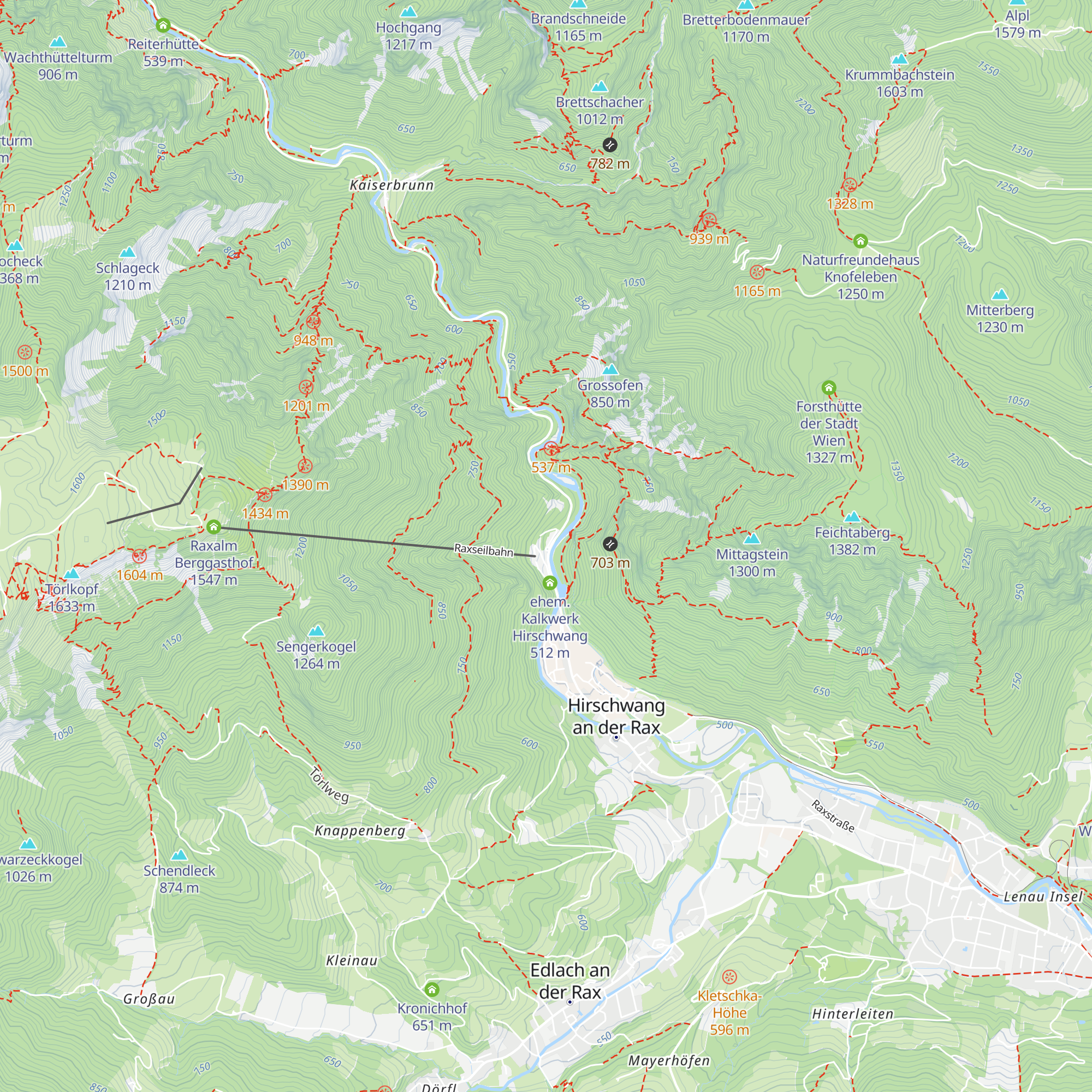Rax Park 'n' Camp map