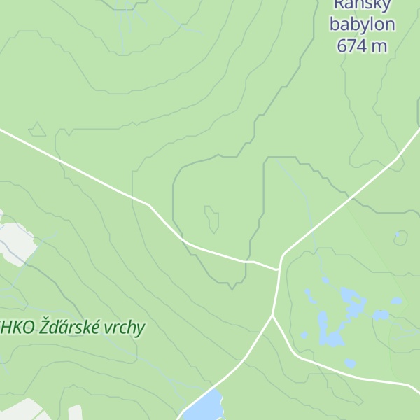 Map of (Řezníkův les) [Havlíčkova Borová]