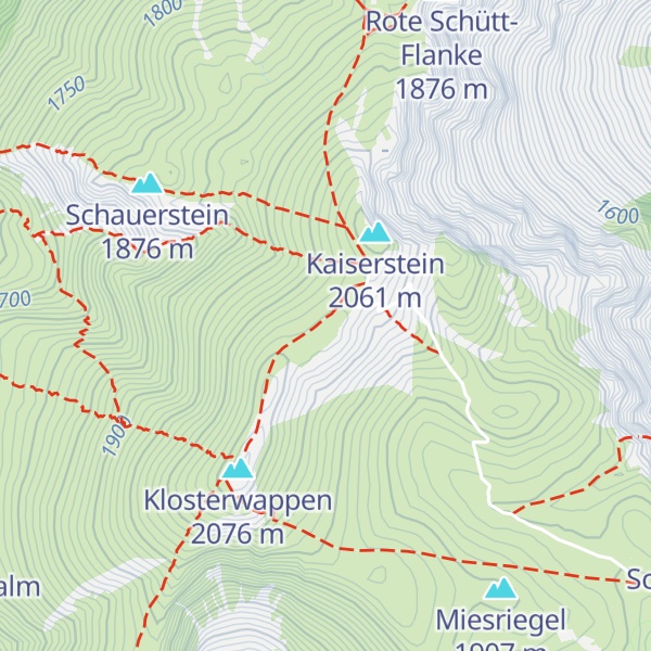 Map of Donnerkogel
