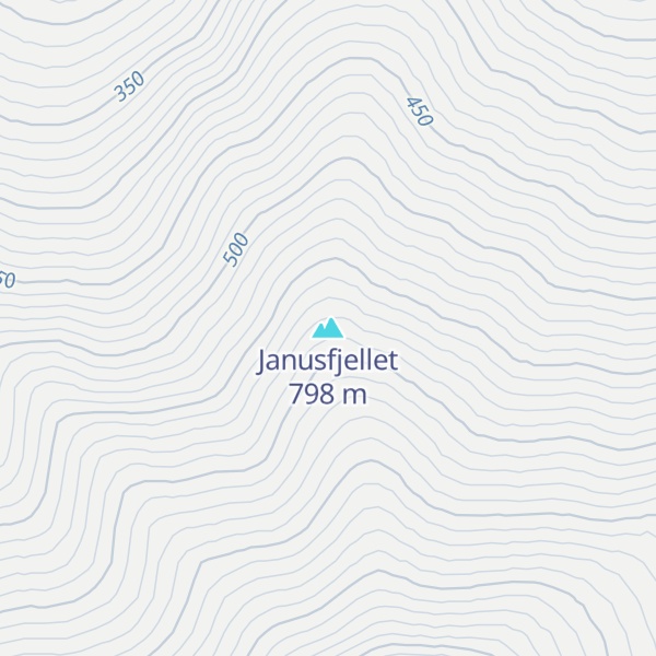 Map of Janusfjellet