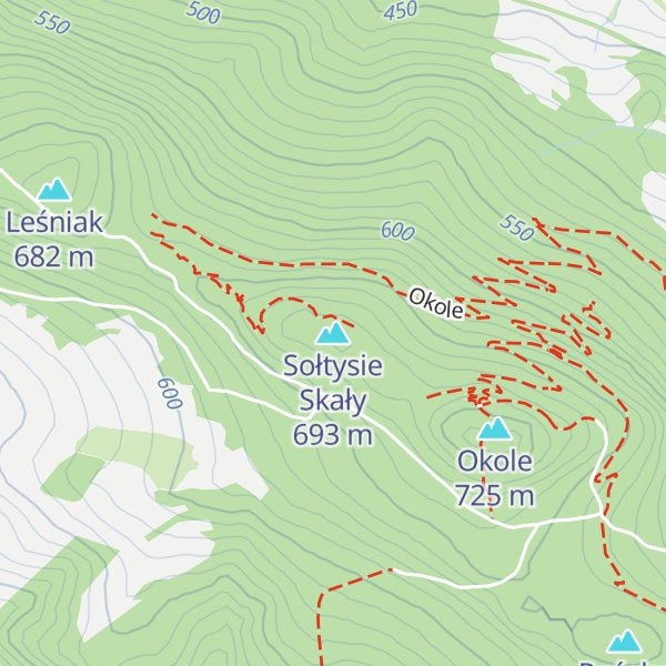 Map of Sołtysie Skały
