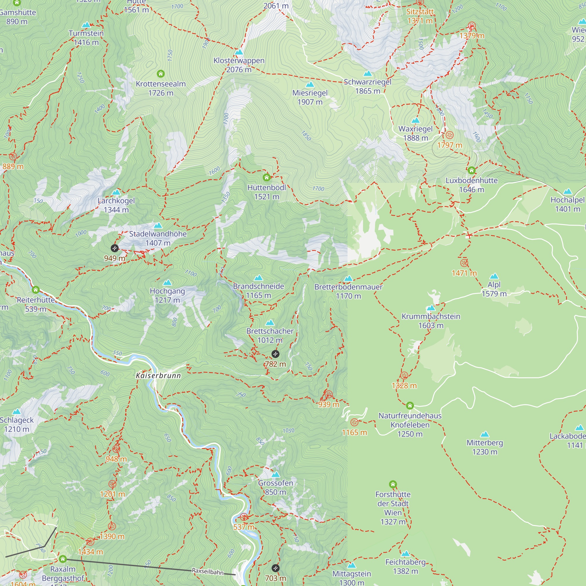 Ruine Brettschacher map