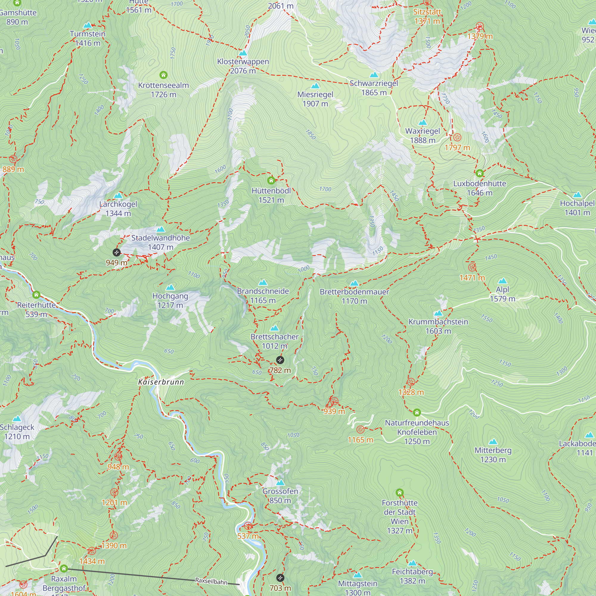 Ruine Brettschacher map