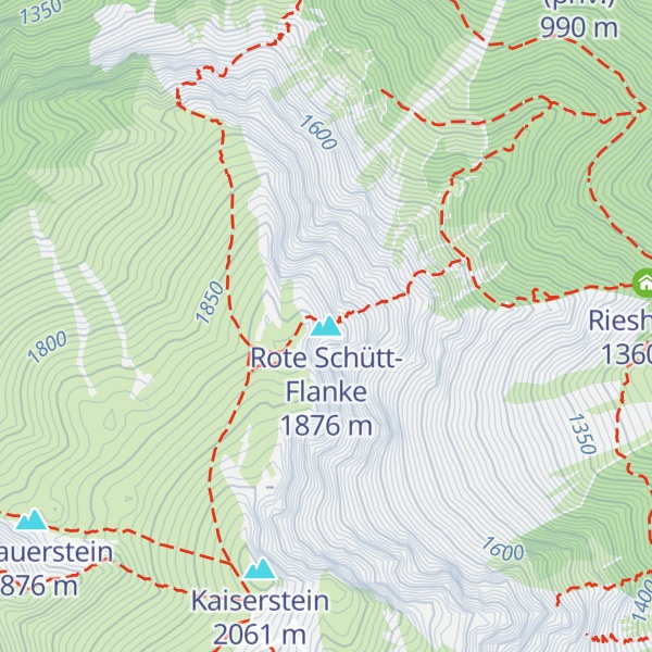 Map of Rote Schütt-Flanke
