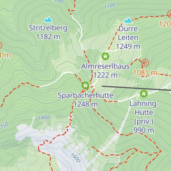 Map of Sparbacherhütte