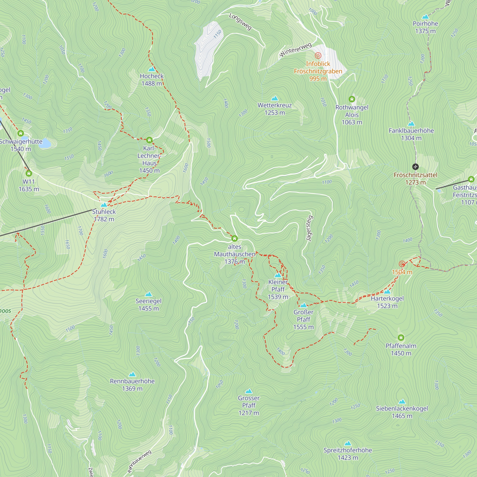 Pfaffensattelhaus map