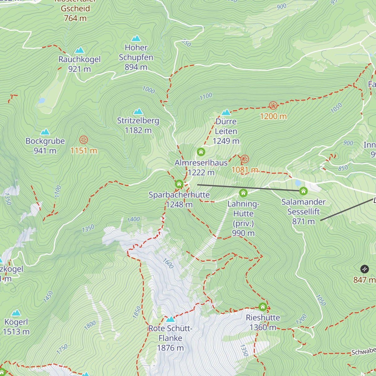 Edelweißhütte map