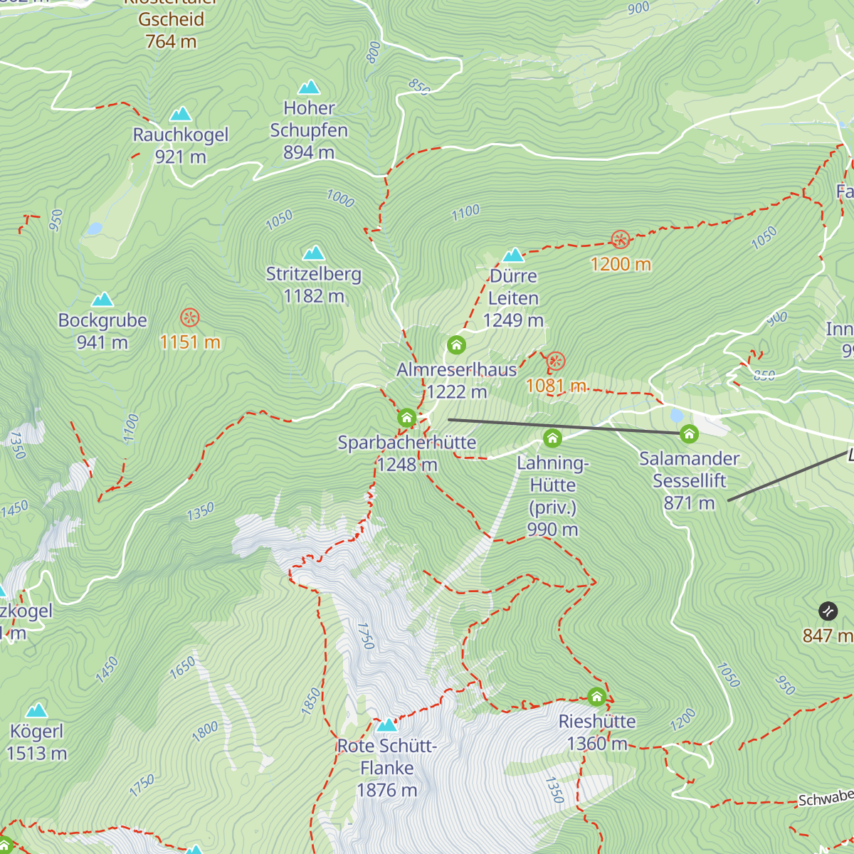 Edelweißhütte map