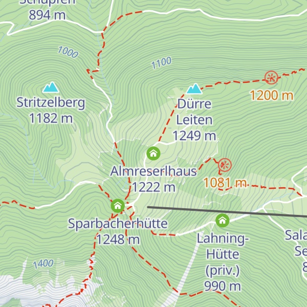 Map of Almreserlhaus