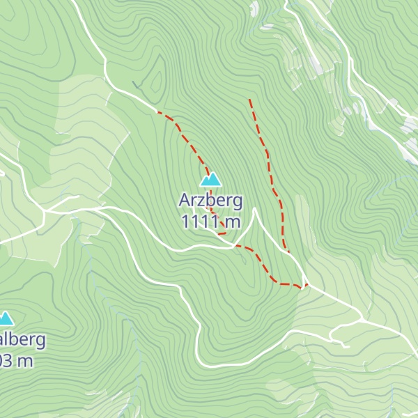Map of Arzberghütte