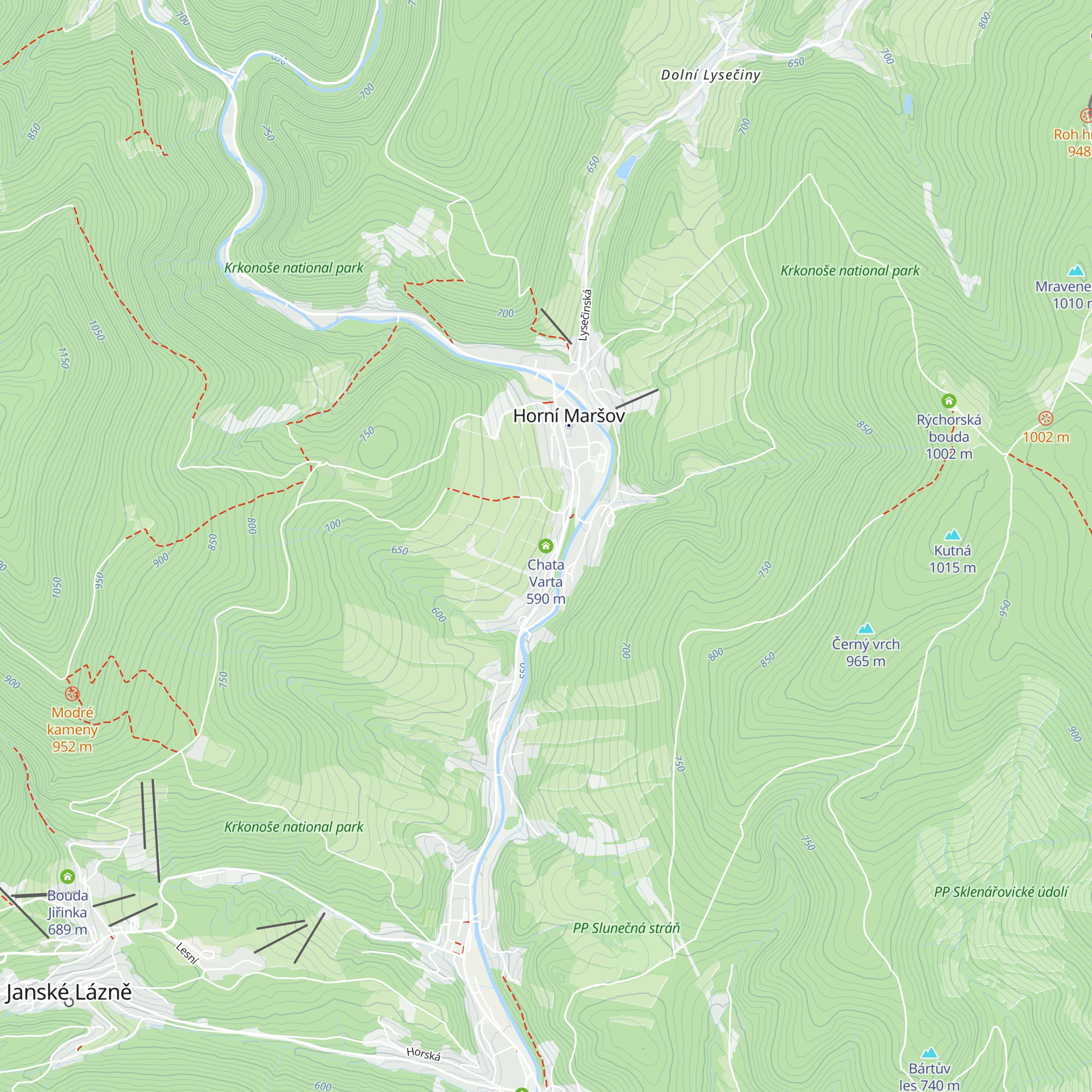Chata Varta map