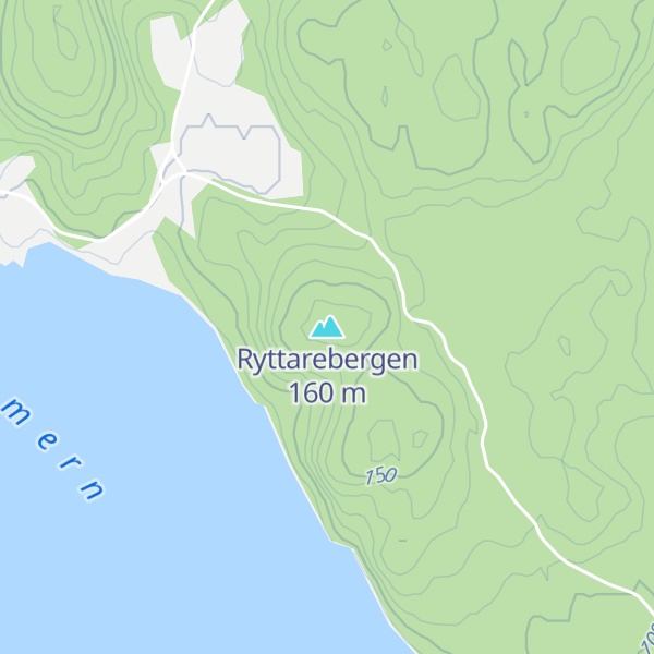 Map of Ryttarebergen