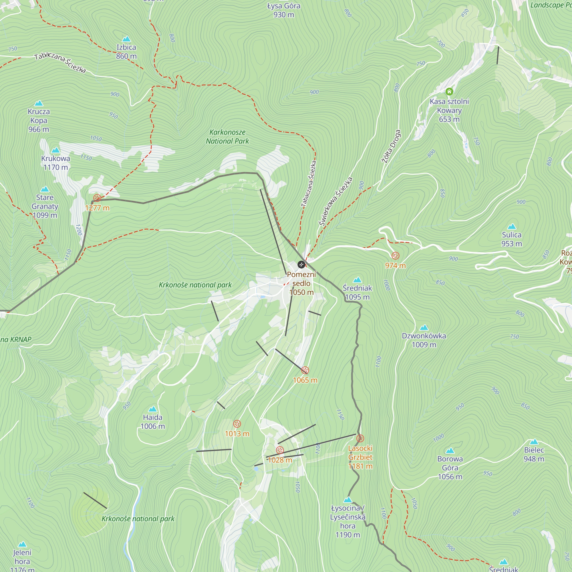 Bouda Malá Úpa map