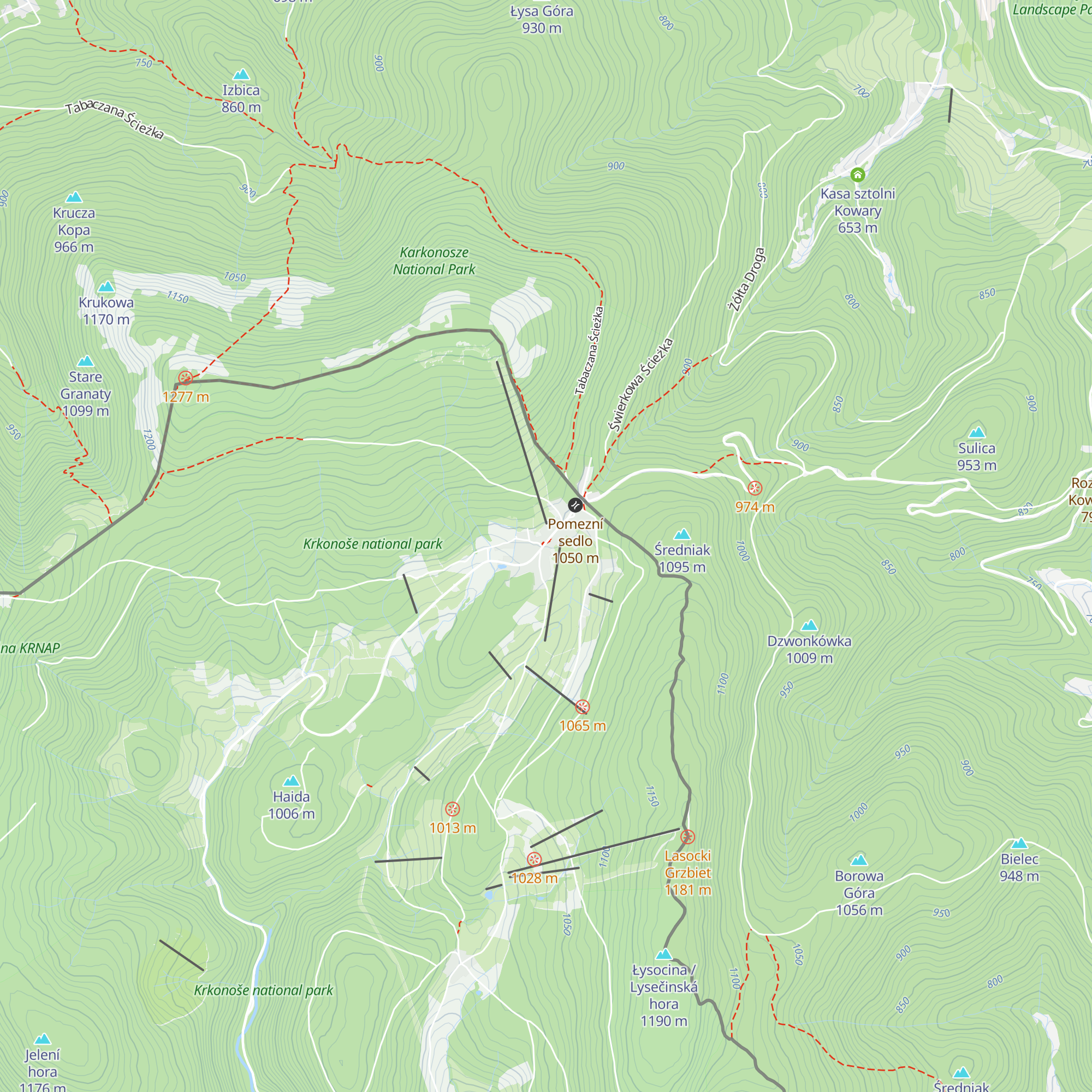 Bouda Malá Úpa map