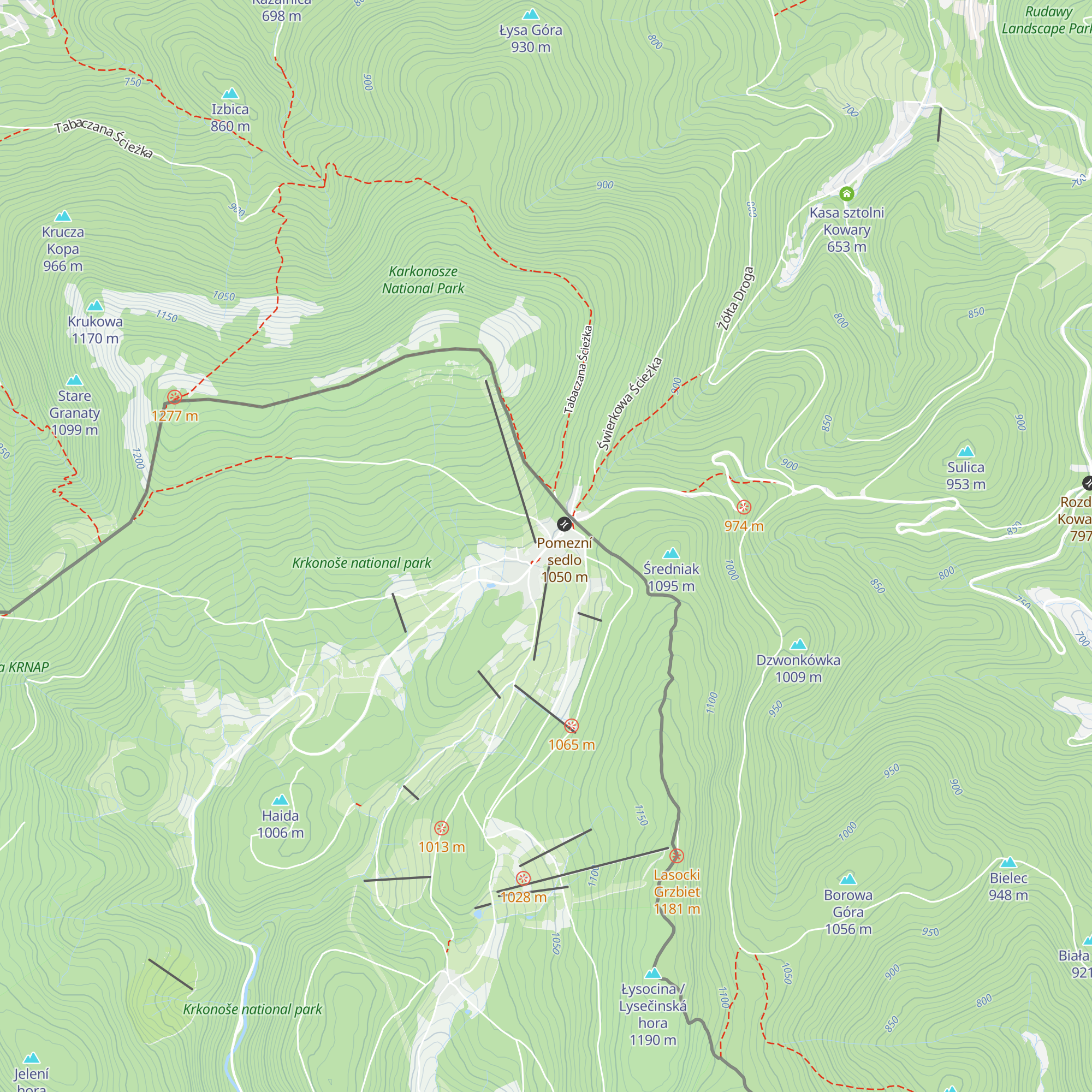 Chata Hradečanka map