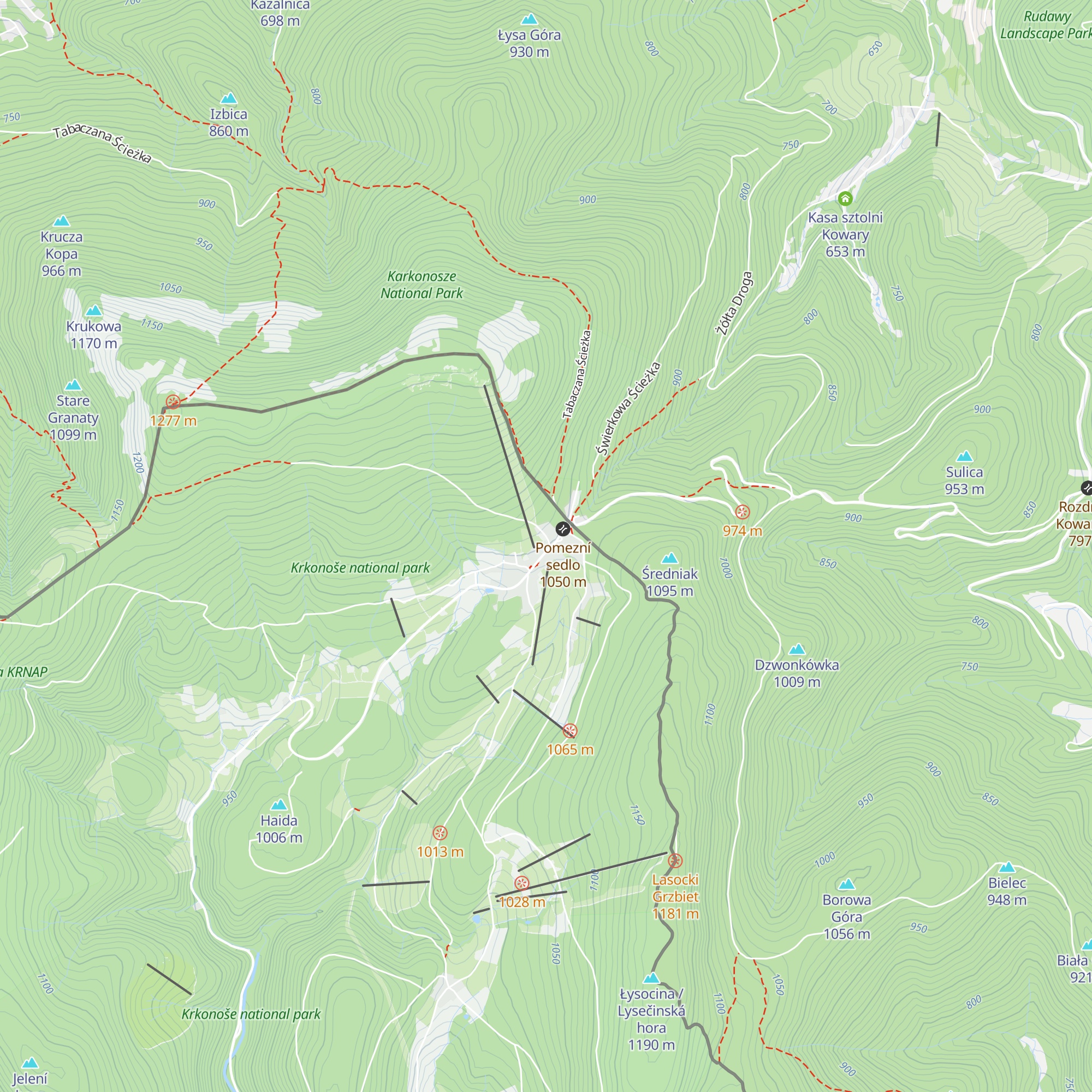 Chata Jeřabinka map