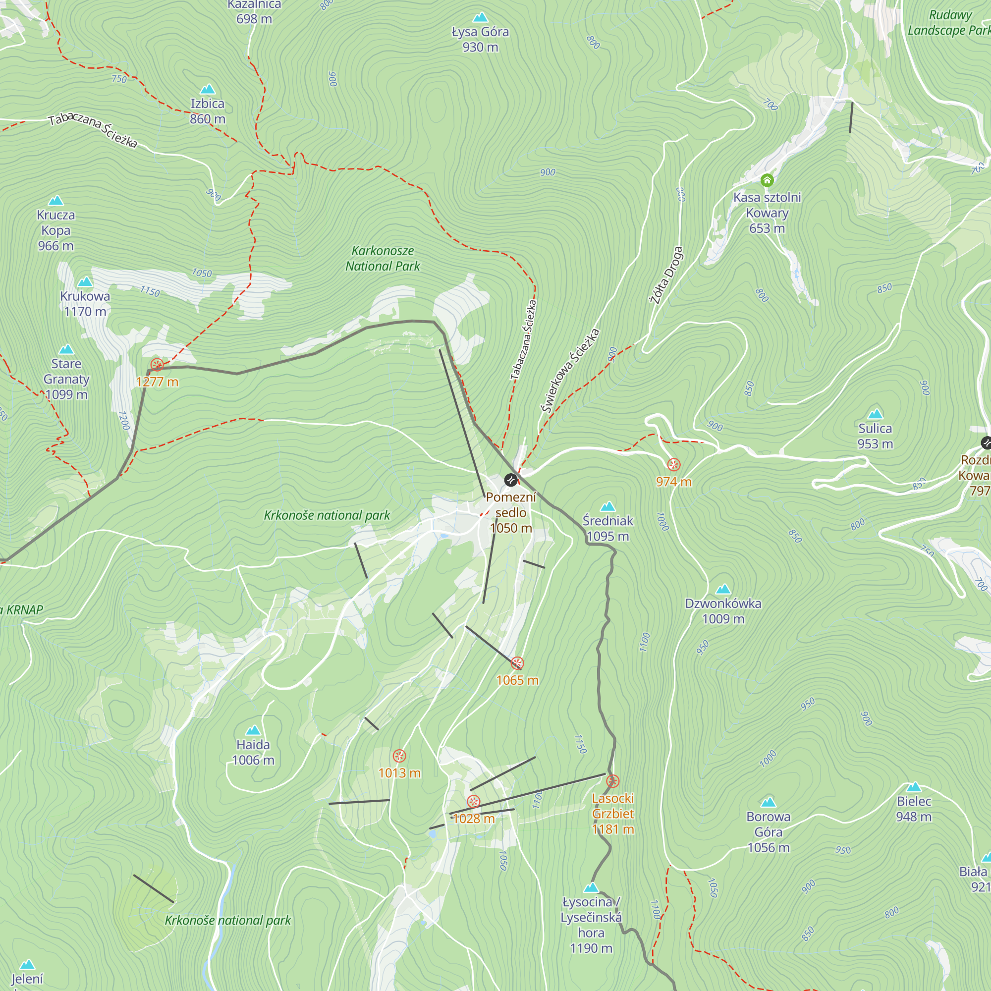 Chata Jeřabinka map