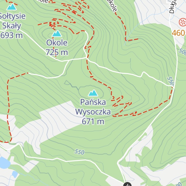 Map of Pańska Wysoczka