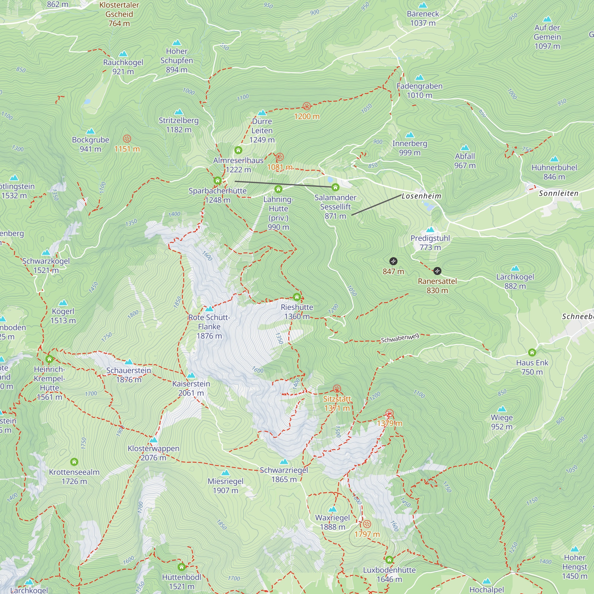 Rieshütte map