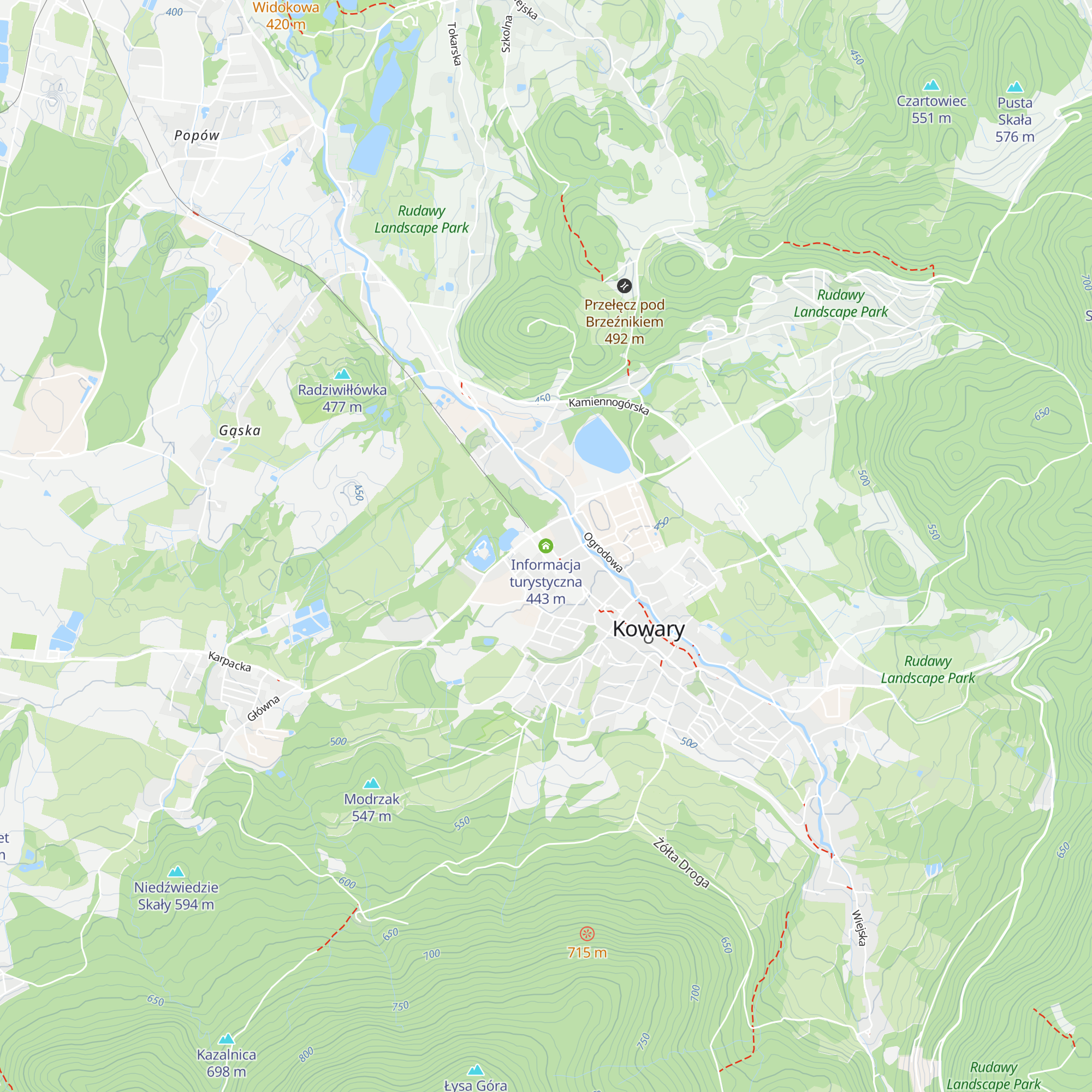 Informacja turystyczna map