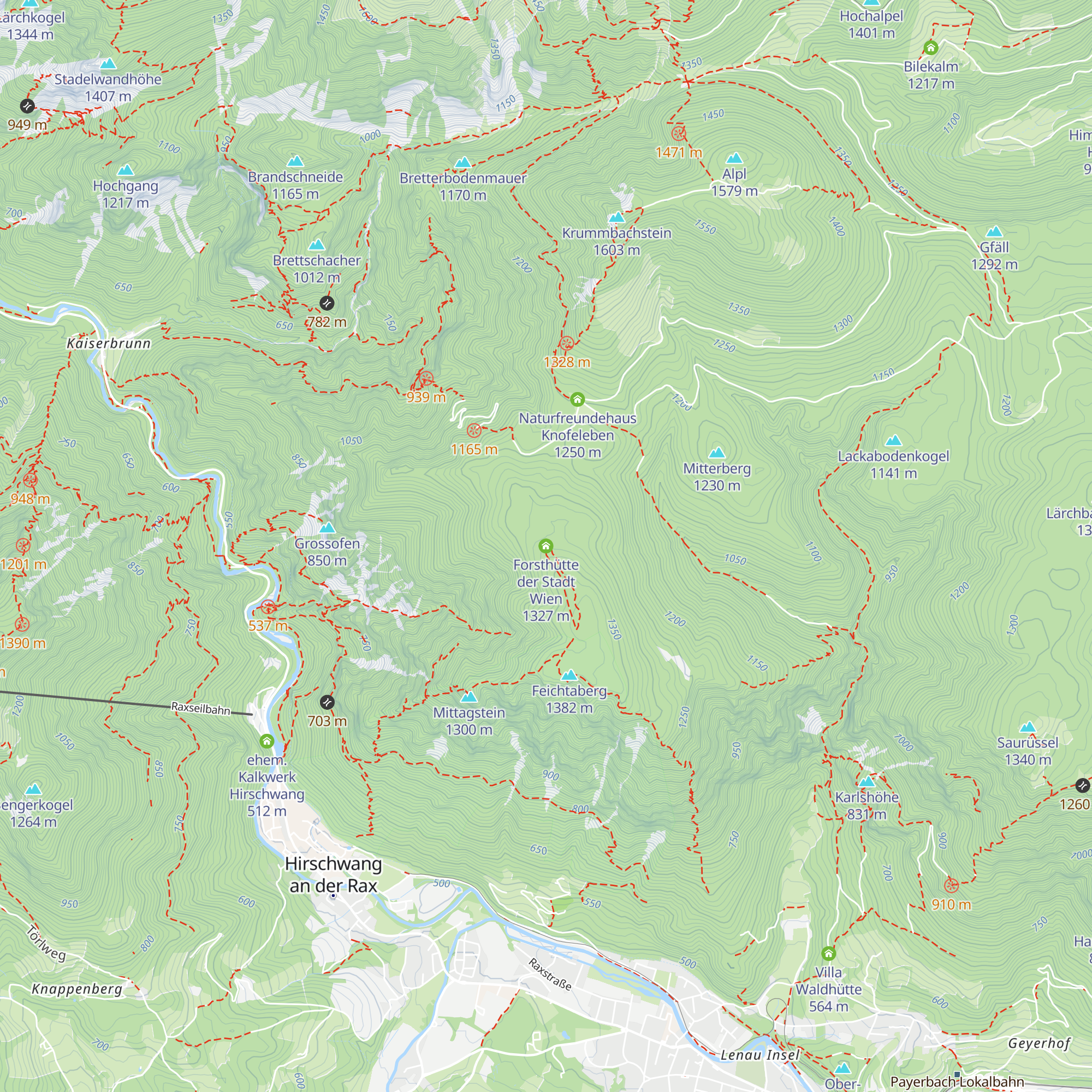 Forsthütte der Stadt Wien map