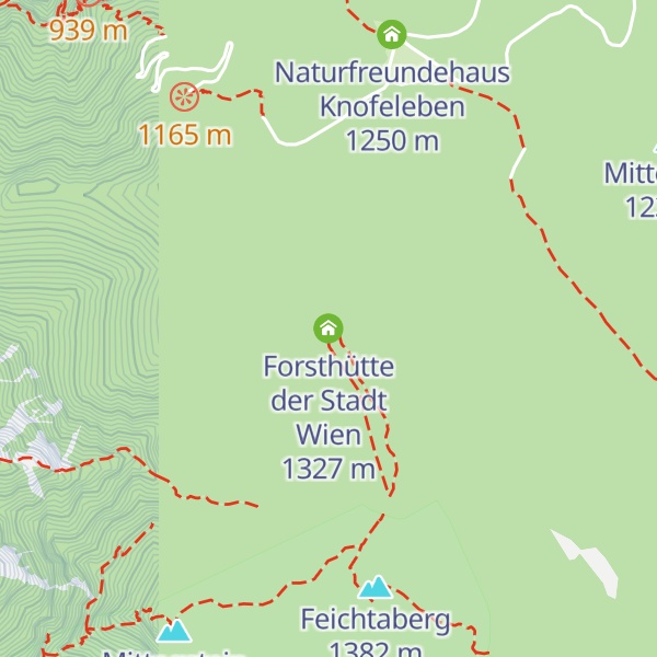 Map of Forsthütte der Stadt Wien