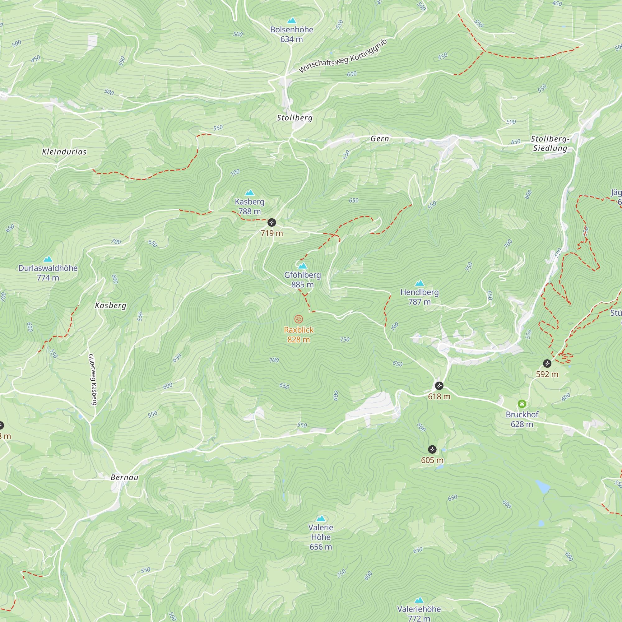 Gföhlberghütte map